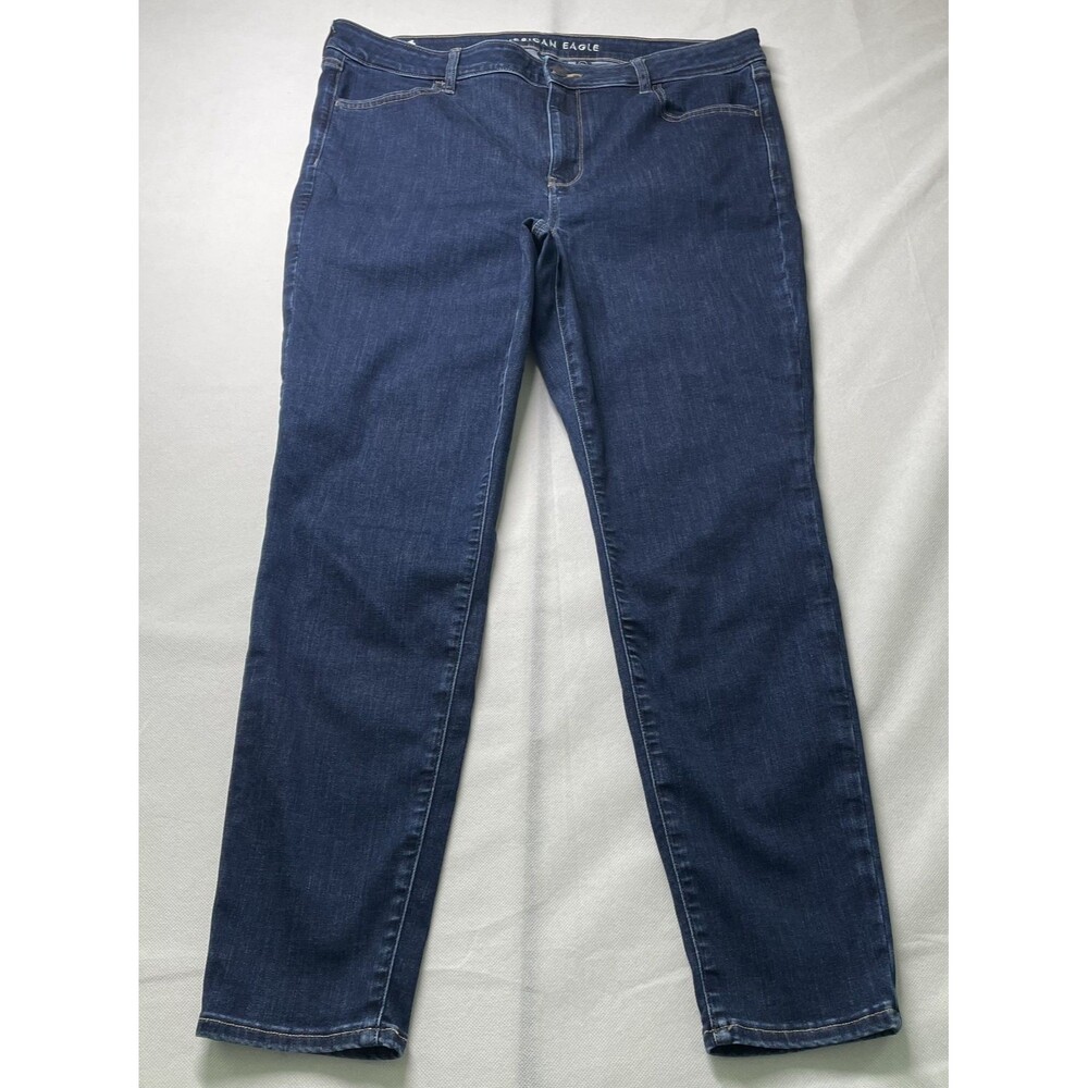 American Eagle High Rise Jegging Dark Wash Stretch Jeans Women Size 18
